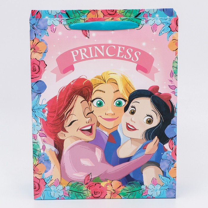 картинка Пакет подарочный "Princess", Принцессы, 31х40х11,5 см   7153507 от магазина Одежда+
